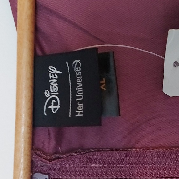 NWT Hot Topic Disney Hocus Pocus Sarah Peplum Top Spider Web Sleeves Size XL - Picture 7 of 10